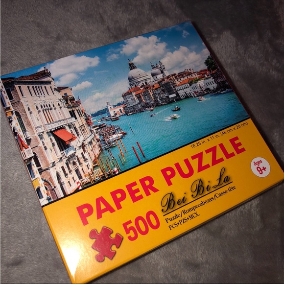 Bei Bi La 500 Piece Paper Puzzle/ Grand Canal, Venice Scene, Water front - Picture 1 of 11